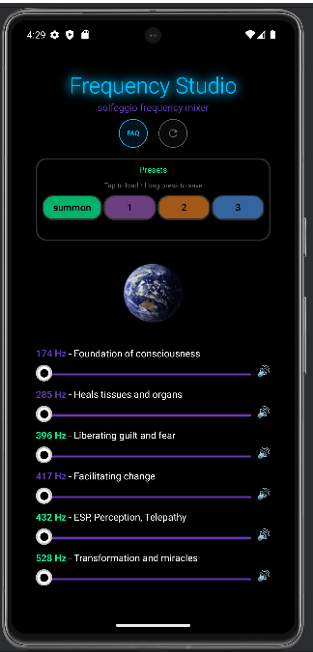 Frequency Studio App Screenshot